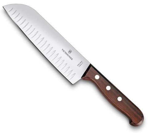 Нож  кухонный Victorinox Rosewood сантоку, 17 sm, Brown (6.8520.17G)