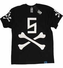 Футболка Born Bad 5 “5 BONES BLACK”