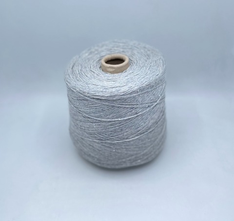 G&G Filati (пр.Италия),art-Divino 3/14 467м/100гр,70%Кашемир 30% Шелк +пайетка, цвет-Серо-голубой меланж. арт.30378