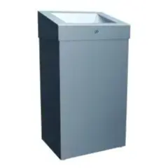 Merida KSP102.R Корзина для мусора STELLA R металлическая, подвесная, с конусным отверстием, полированная, 47 л фото
