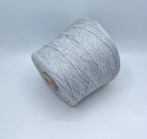 G&G Filati (пр.Италия),art-Divino 3/14 467м/100гр,70%Кашемир 30% Шелк +пайетка, цвет-Серо-голубой меланж. арт.30378