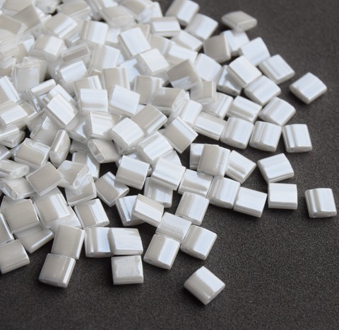 TL-0420 Бисер Миюки тила Белый жемчуг /Miyuki Tila White Pearl Ceylon