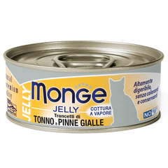 Monge jelly Adult cat консервы для взрослых кошек с желтоперым тунцом 80 г