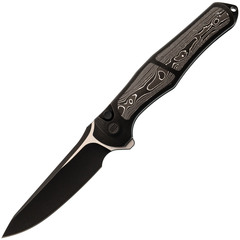 Фото Складной нож WE Knife 702XI, сталь M390, рукоять титан/Aluminum Foil Carbon Fiber