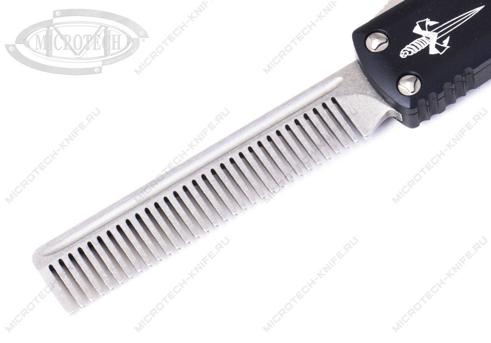 Microtech Tactical Beard Comb Stonewash Fine Tooth 17-4PH