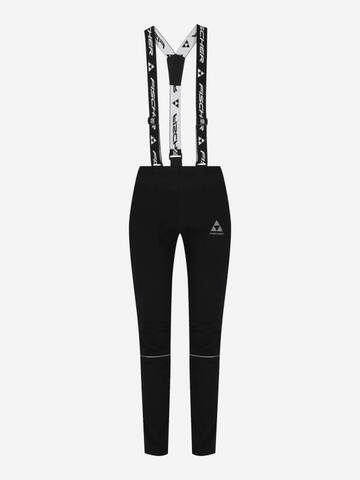 УЦЕНКА-Мужские лыжные штаны самосбросы Fischer Softshell Warm черные