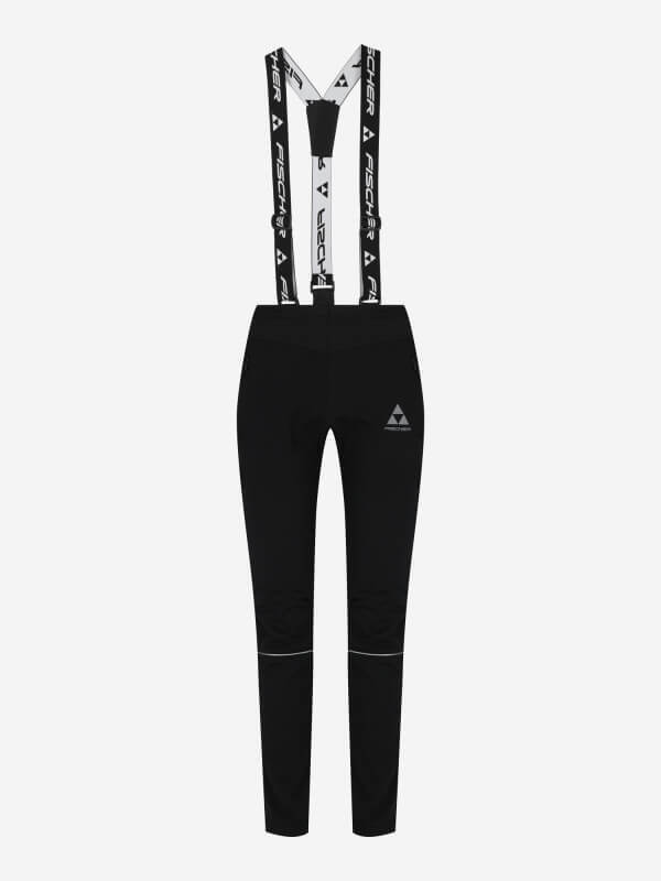 УЦЕНКА-Мужские лыжные штаны самосбросы Fischer Softshell Warm черные