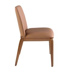 Стул 4135/CH23016 из экокожи коричневого цвета