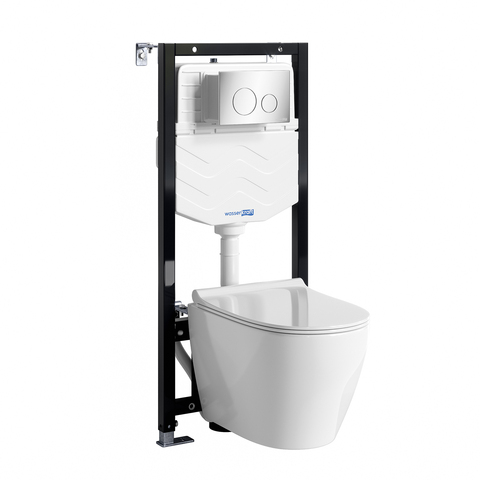 WasserKRAFT Aller 10TLT.010.ME.CH02.H002 Система инсталяции с унитазом