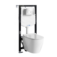 WasserKRAFT Aller 10TLT.010.ME.CH02.H002 Система инсталяции с унитазом фото