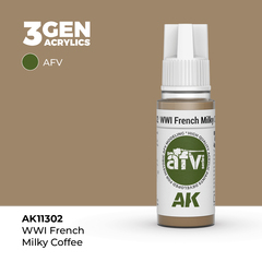 Акриловая краска WWI French Milky Coffee 3GEN AFV, 18мл