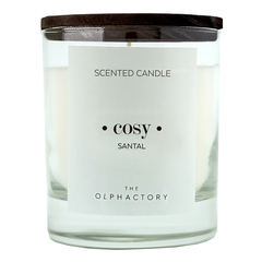 Свеча ароматическая the olphactory, cosy black, Сандал 40 ч
