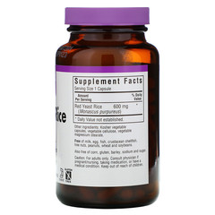 Bluebonnet Nutrition, Red Yeast Rice, 600 mg, 120 Vegetable Capsules