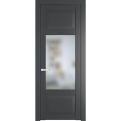 Межкомнатная дверь эмаль Profil Doors 1.3.3PD графит остеклённая