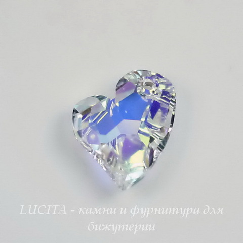 6261 Подвеска Сваровски Сердечко Crystal AB (17 мм) ()