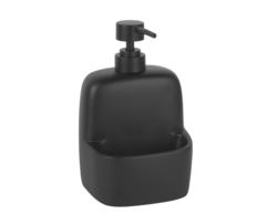 WasserKRAFT K-8499BLACK Дозатор жидкого мыла с емкостью для губки, цвет: чёрный фото