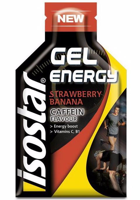 Энергетический гель Isostar Energy Coffein клубника и банан - 2