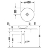 Duravit D-Neo 2371400070 Раковина-чаша, белая