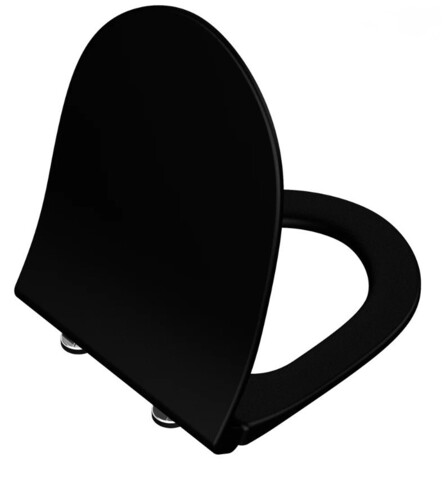 Vitra Sento 120-483-009 Сиденье микролифт тонкое дюропластовое, цвет: матовый черный