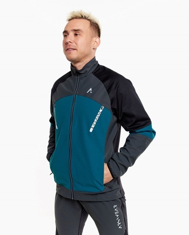 Мужская тренировочная лыжная куртка Arswear Softshell Pro зеленая
