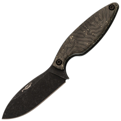 Фото Нож с фиксированным клинком Pilgrim, сталь AUS-8 BSW, рукоять CrazyFiber Micarta)