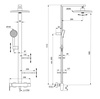 Ideal Standard Alu+ BD584XG Душевая система в комплекте с однорукоятковым смесителем для душа