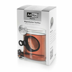 Ситечко магнитное для заваривания чая, черное,ADHOC  MAGTEA, с подставкой для капель, диам. 5,5 см арт. TE31