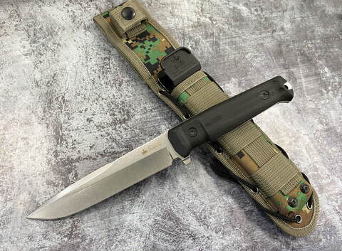 Туристический  нож Delta AUS-8 Stonewash, Kizlyar Supreme, 4650065057455