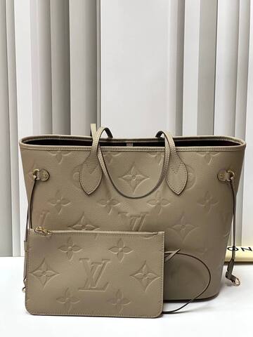 Сумка Louis Vuitton Neverfull MM бежевый
