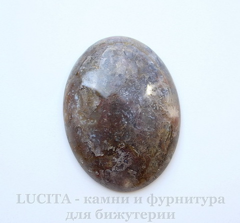 Кабошон овальный Агат Индийский 40х30х6 мм №1 ()
