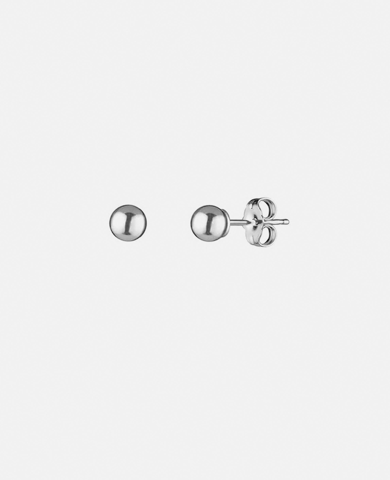 Серьги-гвоздики Ball silver 6 mm