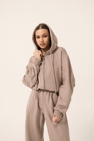 Толстовка с капюшоном BEIGE ONESIZE