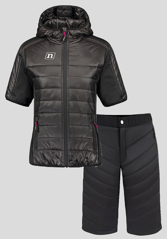 Элитный лыжный комплект жилет + шорты женский Noname Ski Vest-Shorts Black