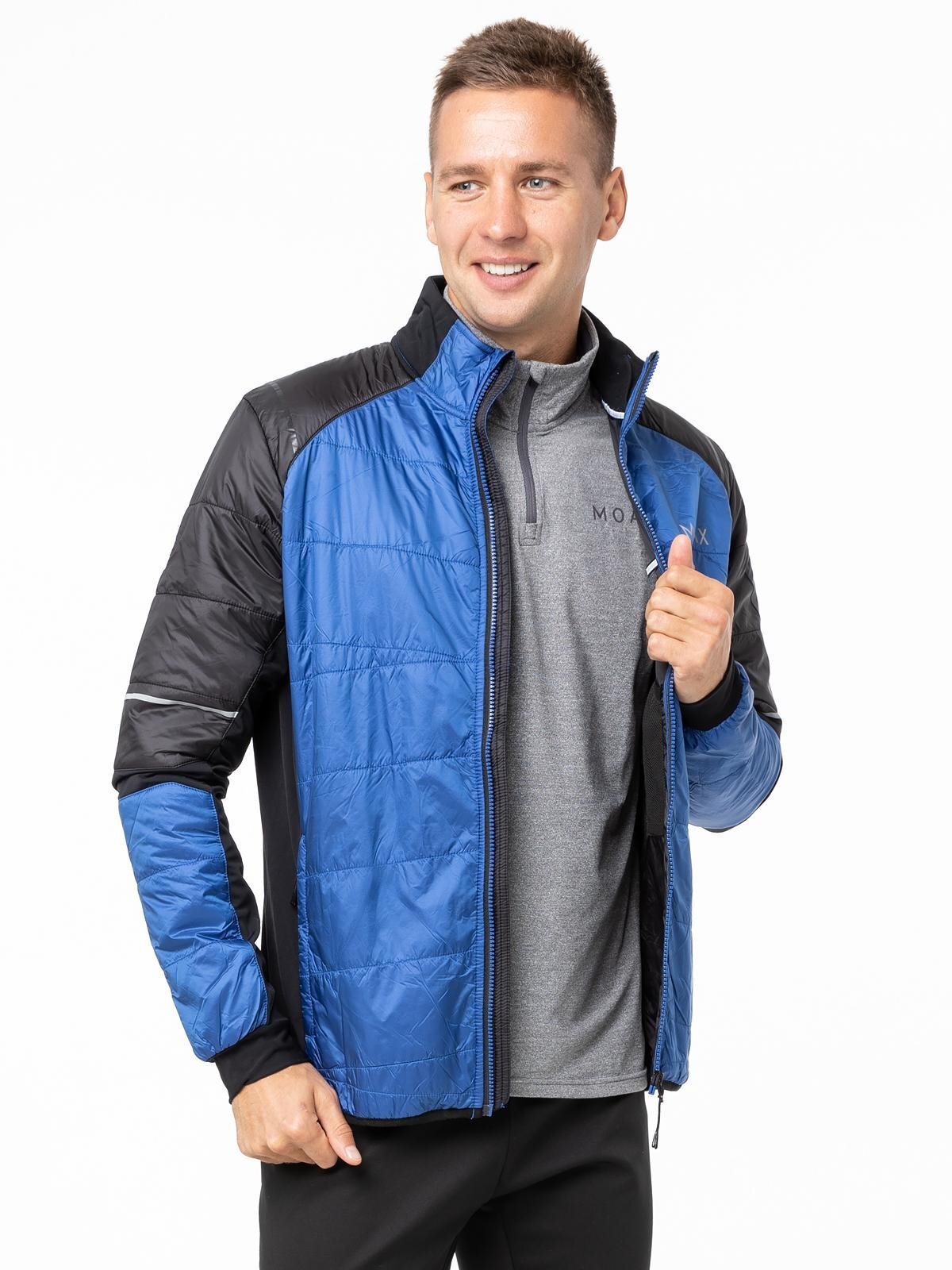 Мужской тренировочный лыжный костюм Moax Royal Delda Zip синий-черный - 4