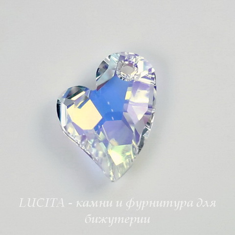 6261 Подвеска Сваровски Сердечко Crystal AB (17 мм) ()