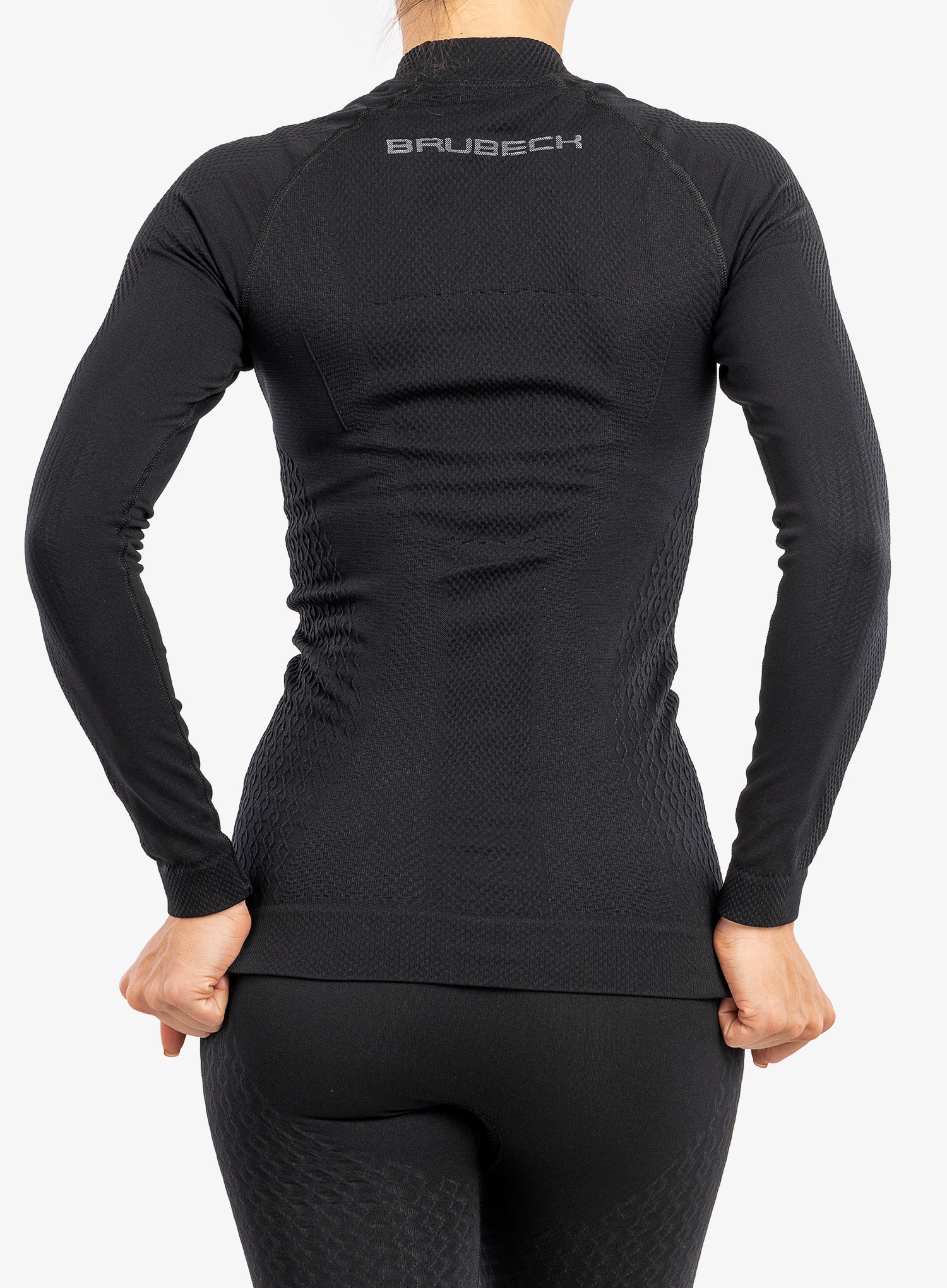 Женское теплое термобелье лонгслив Brubeck Extreme Thermo black - 4