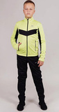 Детский утеплённый лыжный костюм Nordski Jr. Base Lime-Black