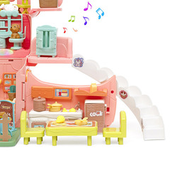 Funkids Набор игрушек с рюкзаком для девочки Домик мечты с 1 куклой (CС6673)