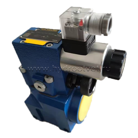Фото DBW30BG2-5X/315CG24N9K4 - Предохранительный клапан Ду32 с давлением настройки до 315 бар, управление - X и Y - внутренние с разгрузкой B = открыт с электроуправлением G24