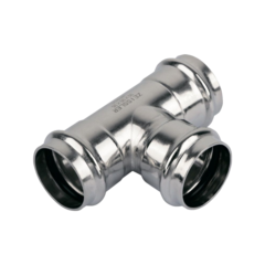 Трехраструбный пресс-тройник из нержавеющей стали 54*42*54mm TIM ZTI.531.544254