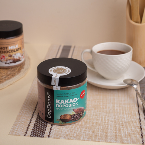 Какао-порошок натуральный, 10-12% жирности 200г