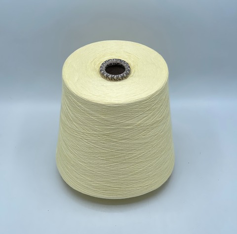 Бобинная пряжа,Cotton, 2540м. 100%Хлопок, Нежно-желтый(494), 39264