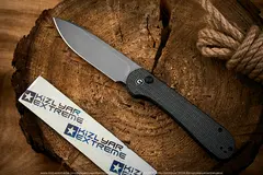 Нож Civivi BL Elementum C2103C сталь 14C28N Gray StoneWash рукоять Dark Green Micarta