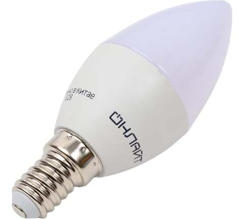 Лампа светодиодная Navigator  OLL-C37-10-230-4K-E14-FR цоколь E14, свеча C37, 10Вт = 100Вт, нейтральный 4000K, световой поток 750лм, 176–264В, матовая, 30000ч. - купить в компании MAKtorg