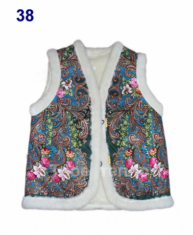 Жилет из платка утепленный SALE