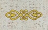 Термоаппликация орнамент люрекс, р. 12,5×3,5 см