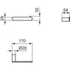 Ideal Standard Conca T4497GN Держатель для туалетной бумаги без крышки, округлый дизайн
