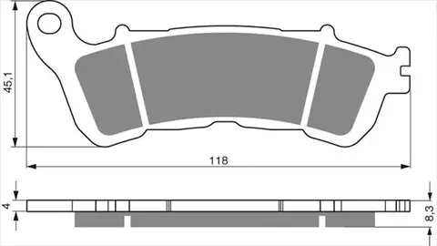 Тормозные колодки дисковые 257 S3