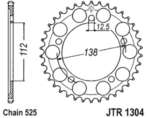 Задняя звезда JTR1304.41