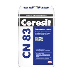 Смесь для срочного ремонта бетона Ceresit CN 83 / Церезит